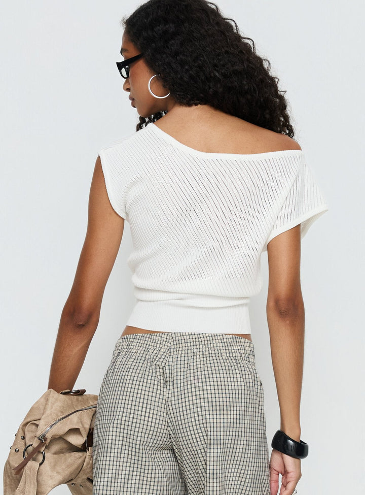 Nora Boat Neck Knit Top