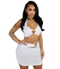 Women's Halter Love Hollow-out Dress Suit