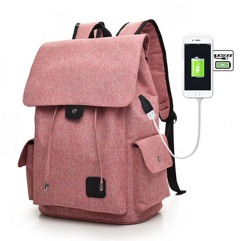 Laptop-Rucksack mit USB-Ladefunktion – Unisex-Schul- und Reisetasche