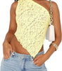 Lace Backless Asymmetrical Summer Top