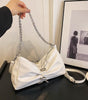 High-grade Waist Bag Silver Underarm Bag Shoulder Crossbody