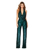 Summer Women's Sleeveless Halter Sequined Jumpsuit