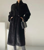 Marten Overcoats Mid-length Women's Stand Collar Plush Coat