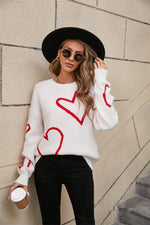 Women's Valentine's Day Heart Sweater