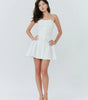 Summer New Polka Dot Print Tube Top Off-neck Strap Backless Dress