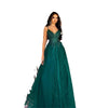 Dark Green Banquet Host Evening Dress