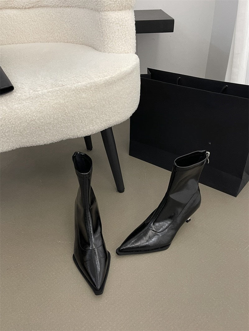 Pointed Stiletto Heel Boots