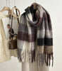 New Mohair Plaid Scarf For Women