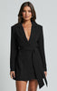 Women’s Lace-Up Slim Fit Long Sleeve Coat