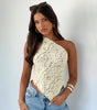 Lace Backless Asymmetrical Summer Top
