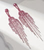 Full Rhinestone Tassel High-grade Luxury Style Earrings