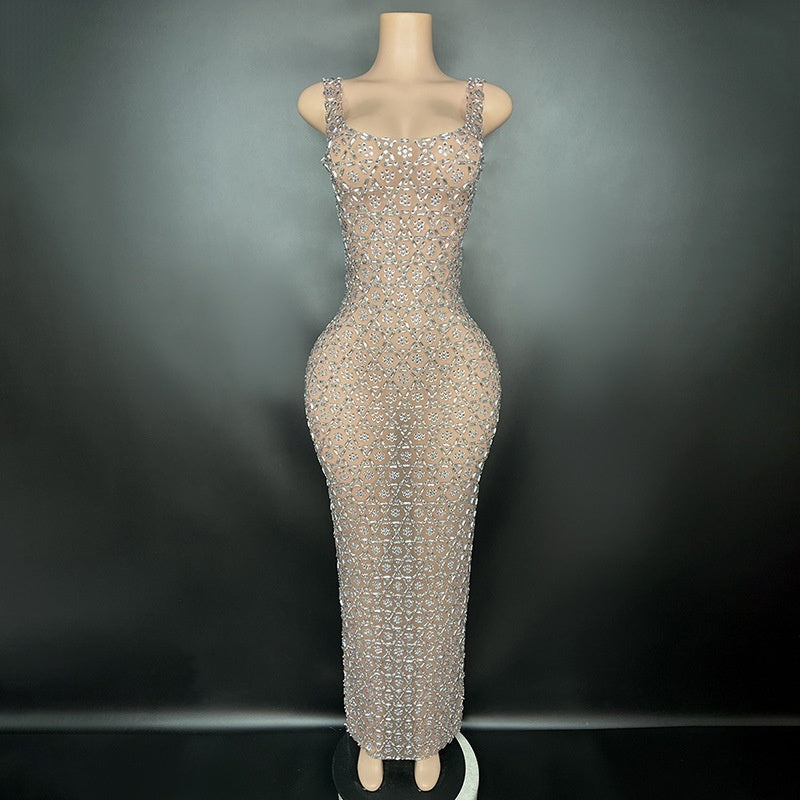 Luxury And Niche Princess Gathering Banquet Handmade Dress For Socialites