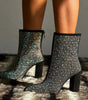 Rhinestone High Heel Boots