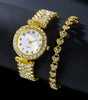 Fashion Jewelry Numbers Diamond Women's Watch Bracelet