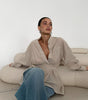 Female Simple All-match Long Sleeves Tied Top