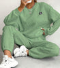 Women's Jacquard Sweater & Trousers Set