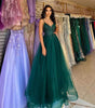 Dark Green Banquet Host Evening Dress