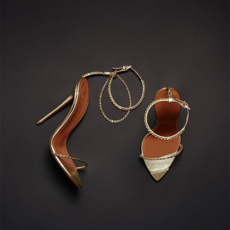 The Chain Luxe Stiletto Heels