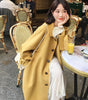 Mid-length thick cashmere coat