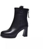 Weiche Leder High Heel Stiefel Weibliche Plus Samt Echtes Leder