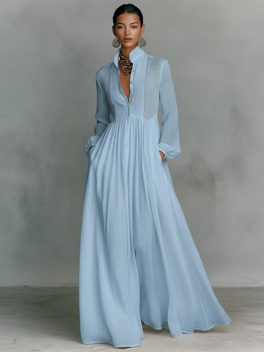 Sienna Linen Maxi Dress