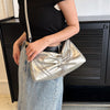 High-grade Waist Bag Silver Underarm Bag Shoulder Crossbody