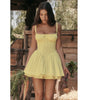 Lace Suspender Dress - Summer Slim Waist Pleated Dress