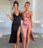 Deep V-neck Backless Bodycon Spaghetti Strap Party Dress