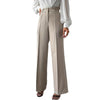 2025 High Waist Slimming Straight Leg Business Trousers – French Style with Side Pockets