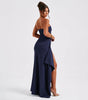 Strapless Pleated Maxi Dress - Summer Bridesmaid