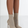 Women's High-heel Point-toe Knitted Stretch Boots