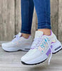 Lace Up Sneakers Women Wedge Heel Running Sports Shoes