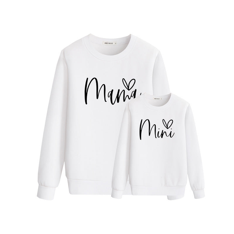 Mother & Daughter Letter Print Sweater