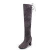 Black Knee High Boots For Women Shoes High Heel Long Boots