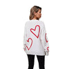 Pullover mit Herzmotiv zum Valentinstag für Damen