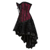 Classic Flounce Body Shaping Two-piece Suits Long Dress