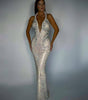 Sexy Sequined Banquet Handmade Dress Sheath Trailing Evening Dress