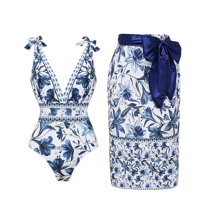 Nora Printed Swim Dress