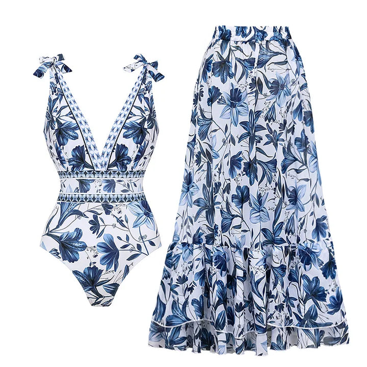 Nora Printed Swim Dress