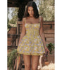 Lace Suspender Dress - Summer Slim Waist Pleated Dress