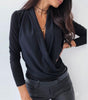 Deep V-neck shirt