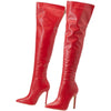 Women's Pointed Toe Stiletto Heel Over-the-knee Back Zipper Boots