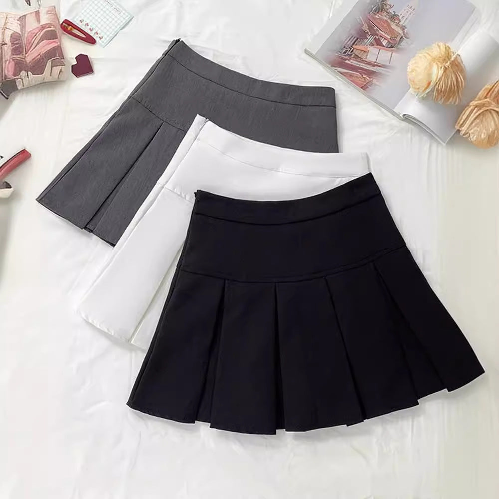 High-Waist Slimming Skirt – Versatile & Anti-Exposure