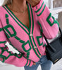 Lockere Strickjacke mit Fledermausärmeln