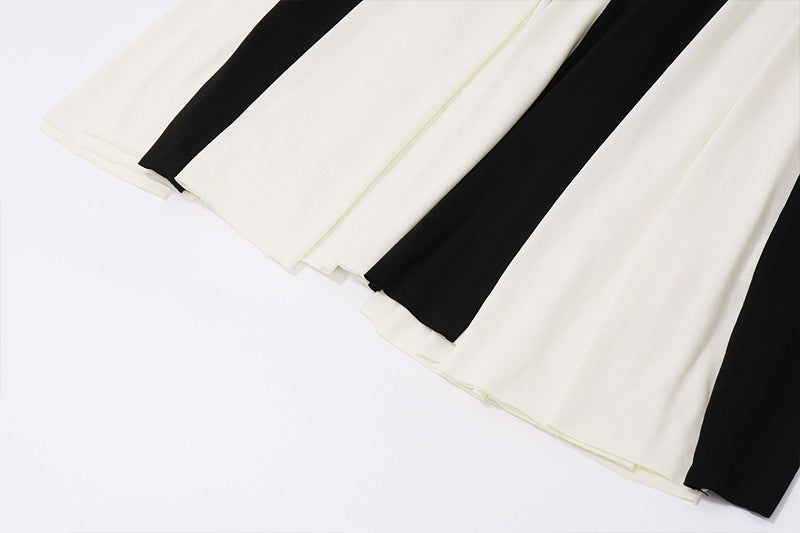Modisches Sling-Kleid mit Farbkontrasten für Damen