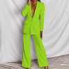 Women’s 2-Piece Blazer Suit Set – Long Sleeve Blazer & Pants