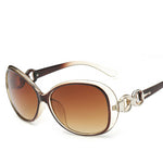 Round face slimming fashion sunglasses lady