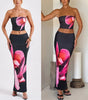 Fashion Vacation Women's Clothing Skirts Two-piece Set