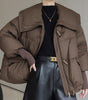 Women's Short Fur Collar Padded Winter Jacket
