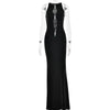 Elegant Hollow Women's Dress Sleeveless Slim Fishtail